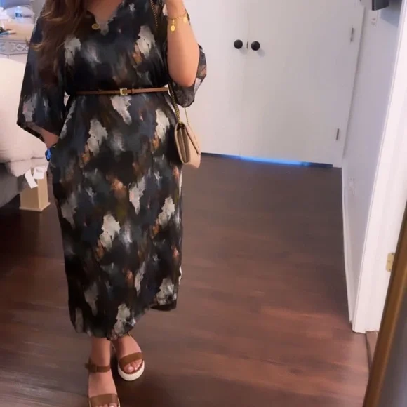 Multicolor Summer Midi Dress - Picture 1 of 1